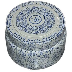 NEW Capri Blue Candle Travel Tin 9 Oz Peeled Navel Orange Frangrance Made in USA